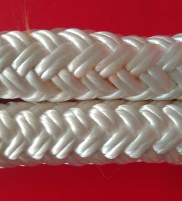 Белый заплетенный шнур нейлона нейлона веревочки 5mm полиэстера тонкий заплетенный