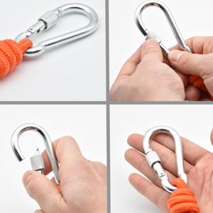 магнит нейлона 8mm удя веревочку 65 футов веревочки безопасности с Carabiner 1